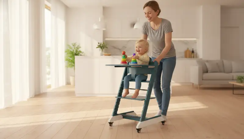 Nie mehr Schleppen: Warum die neuen Stokke Räder für den Tripp Trapp Hochstuhl gerade Elternherzen erobern