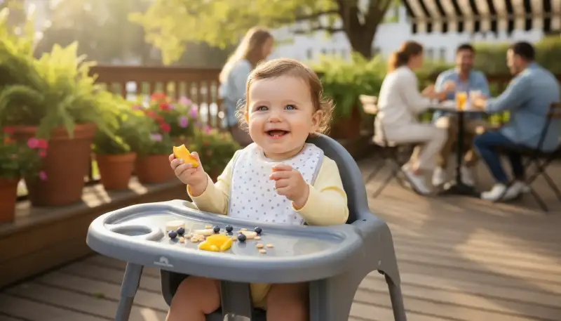 Reisehochstuhl Baby: Unterwegs entspannt essen